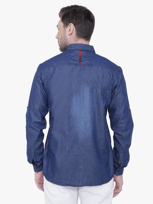 Men's denim casual checks shirt | checks shirt for men 2