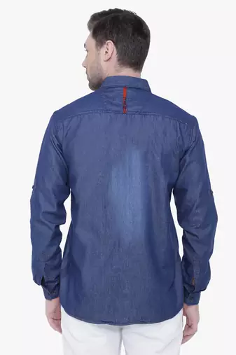 Men's denim casual checks shirt | checks shirt for men