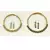 Size-free brass multi stone stud hasli combo