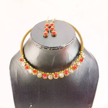 Size-free brass multi stone stud hasli 3