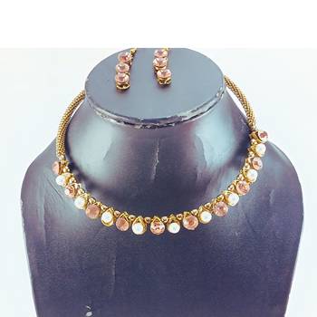 Size-free brass multi stone stud hasli 3