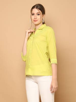women's pure cotton solid short top 4