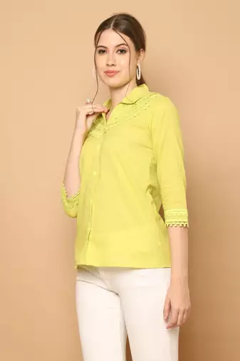 women's pure cotton solid short top