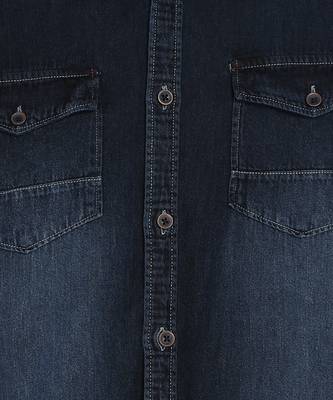 Men's denim double pocket casual shirt | half sleeves shirt for men 4