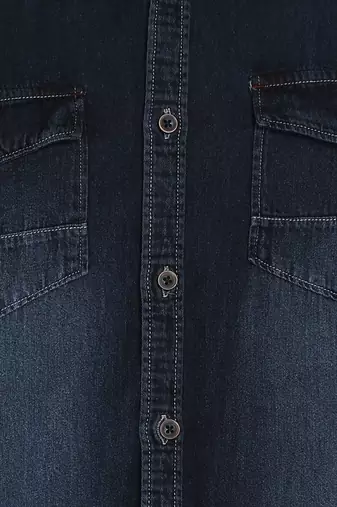 Men's denim double pocket casual shirt | half sleeves shirt for men