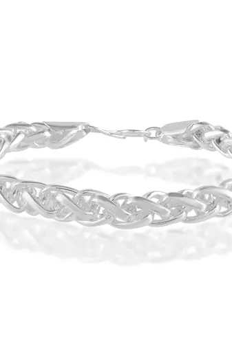 Brass silver plated bracelet