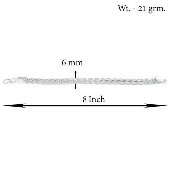 Brass silver plated bracelet 4
