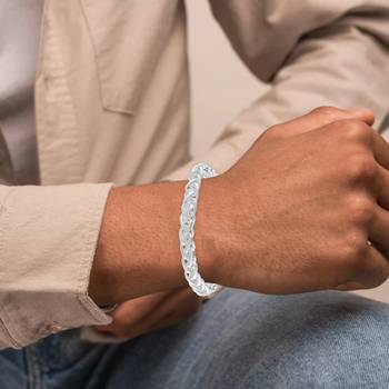 Brass silver plated bracelet 5