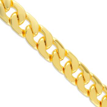 Brass micron gold plated thick men bracelet 2