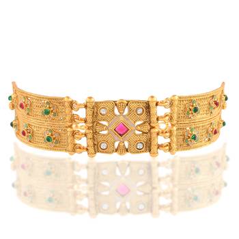 Brass gold tradtiional bracelet women 2
