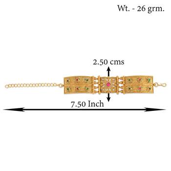 Brass gold tradtiional bracelet women 4