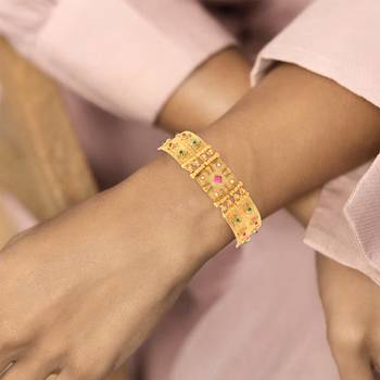 Brass gold tradtiional bracelet women 5
