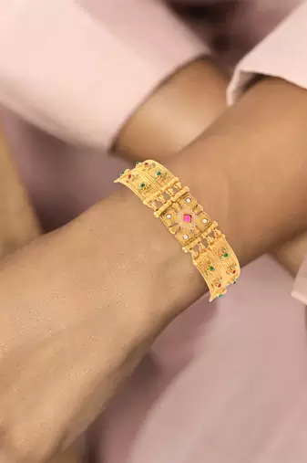 Brass gold tradtiional bracelet women