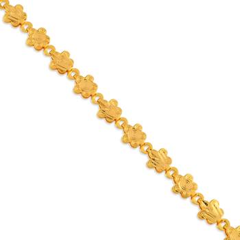 Brass micron gold floral design women bracelet 2