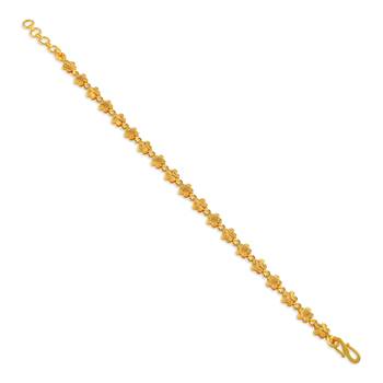 Brass micron gold floral design women bracelet 3