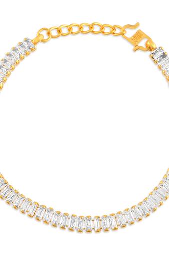 Brass gold cz women bracelet girls fashion jewellery