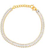 Brass gold cz women bracelet girls fashion jewellery