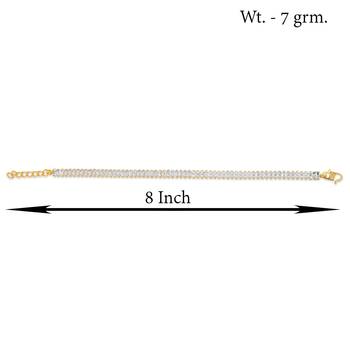 Brass gold cz women bracelet girls fashion jewellery 4