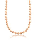 Pure copper ball chain necklace men women