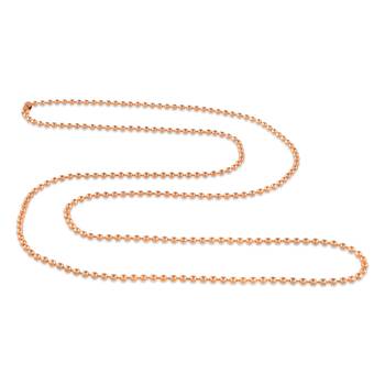 Pure copper ball chain necklace men women 2