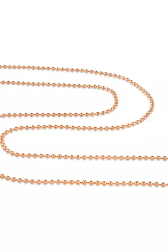 Pure copper ball chain necklace men women
