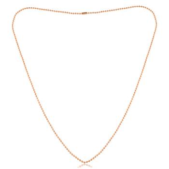 Pure copper ball chain necklace men women 4