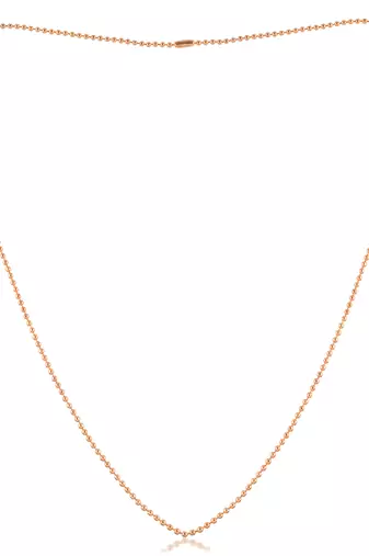 Pure copper ball chain necklace men women