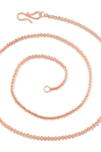 Pure copper thin sleek chain for men women