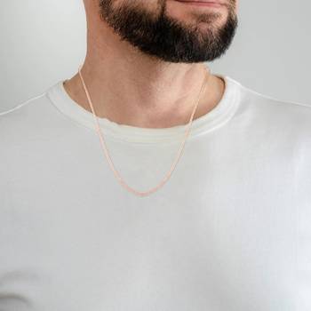 Pure copper thin sleek chain for men women 5