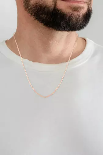 Pure copper thin sleek chain for men women