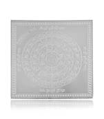 Brass silver plated jain bhaktamar yantra puja stand home decor