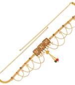 Brass gold women waistbelt traditional kamarbandh ethnic