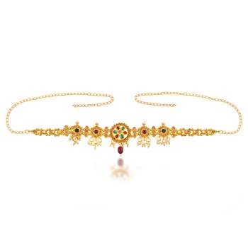 Brass gold handmade women waistbelt traditional kamarbandh 3