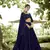 Navy Blue Faux Georgette Sequins Lehenga Choli
