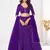 Purple Beautiful Bandhani Printed Girlie Bridesmaid Lehenga