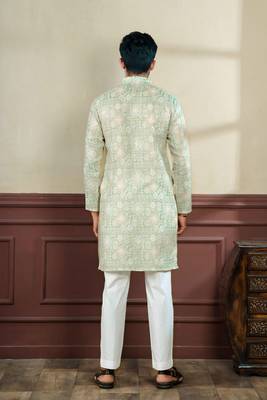 Pista sophisticated men's kurta payjama for ceremonial wear 3