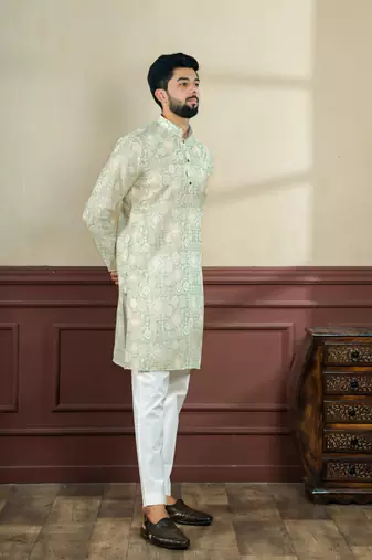 Pista sophisticated men's kurta payjama for ceremonial wear