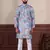 Blue sophisticated men's kurta payjama for ceremonial wear
