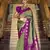olive art silk woven saree with unstitched blouse piece