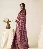 onion zari woven saree with unstitched blouse piece