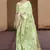 pista satin zari saree with unstitched blouse piece