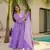 Purple muslin fabric beautiful partywear dress for girlie looks