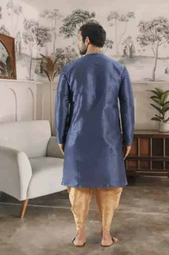 Grey kurta patiyala indian ethnic wear for men's