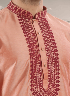 Art silk kurta patiyala indian ethnic wear for men's 3