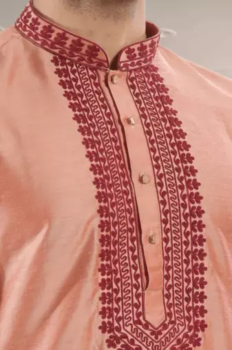 Art silk kurta patiyala indian ethnic wear for men's