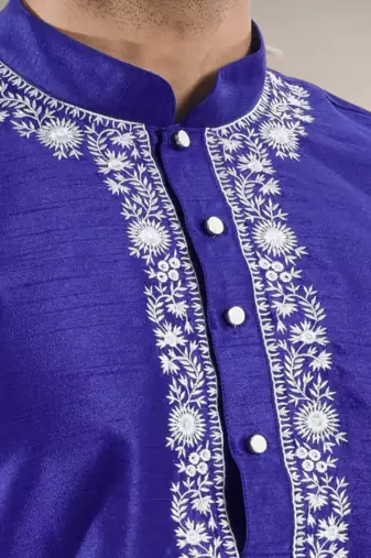Art silk kurta patiyala indian ethnic wear for men's