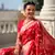 Red Banarasi Art Silk Saree With Zari Weaving Design