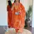 Orange bsy viscosee fabric looks graceful readymade suit for girls