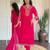 Pink color bsy viscose fabric designer looks graceful readymade suit for girls