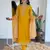 Mustard bsy viscosee fabric looks graceful readymade suit for girls